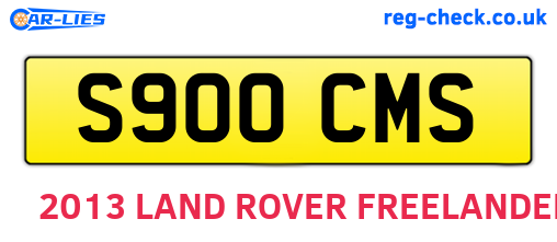 S900CMS are the vehicle registration plates.