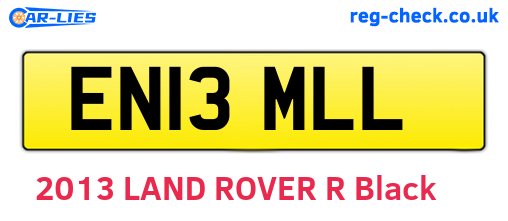 EN13MLL are the vehicle registration plates.