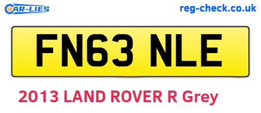FN63NLE are the vehicle registration plates.
