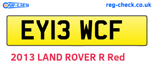 EY13WCF are the vehicle registration plates.