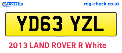 YD63YZL are the vehicle registration plates.