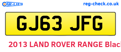 GJ63JFG are the vehicle registration plates.