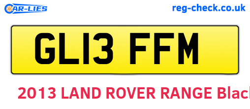 GL13FFM are the vehicle registration plates.