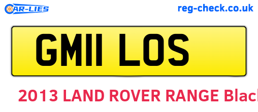 GM11LOS are the vehicle registration plates.