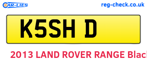 K5SHD are the vehicle registration plates.