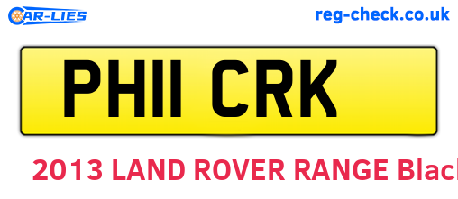 PH11CRK are the vehicle registration plates.