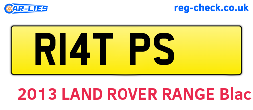 R14TPS are the vehicle registration plates.