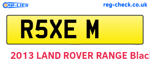 R5XEM are the vehicle registration plates.