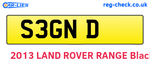 S3GND are the vehicle registration plates.