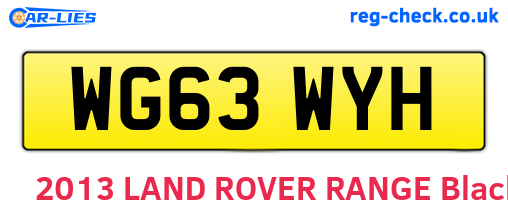 WG63WYH are the vehicle registration plates.