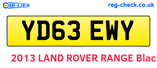 YD63EWY are the vehicle registration plates.