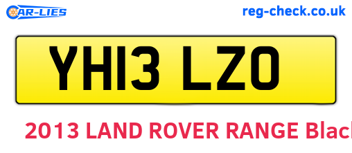 YH13LZO are the vehicle registration plates.