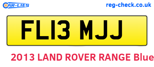 FL13MJJ are the vehicle registration plates.