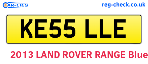 KE55LLE are the vehicle registration plates.