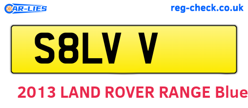 S8LVV are the vehicle registration plates.