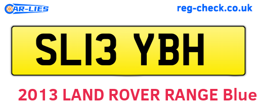 SL13YBH are the vehicle registration plates.