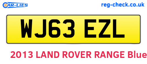 WJ63EZL are the vehicle registration plates.