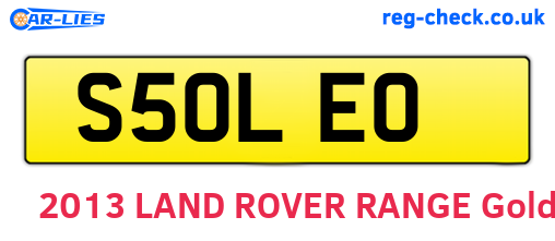S50LEO are the vehicle registration plates.