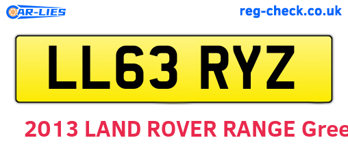 LL63RYZ are the vehicle registration plates.