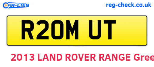 R20MUT are the vehicle registration plates.