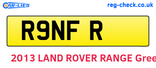 R9NFR are the vehicle registration plates.