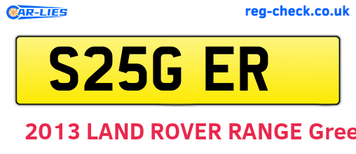 S25GER are the vehicle registration plates.