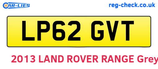 LP62GVT are the vehicle registration plates.