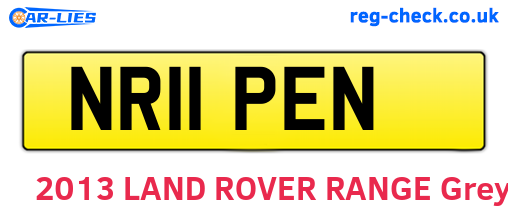 NR11PEN are the vehicle registration plates.