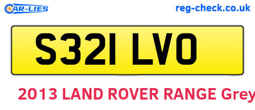 S321LVO are the vehicle registration plates.