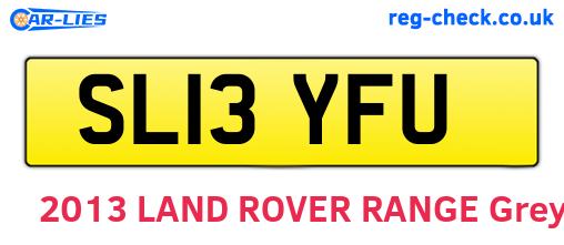 SL13YFU are the vehicle registration plates.