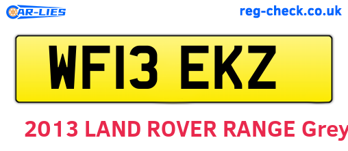 WF13EKZ are the vehicle registration plates.