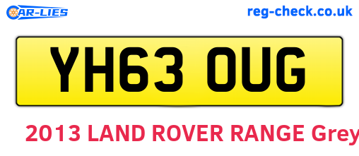 YH63OUG are the vehicle registration plates.
