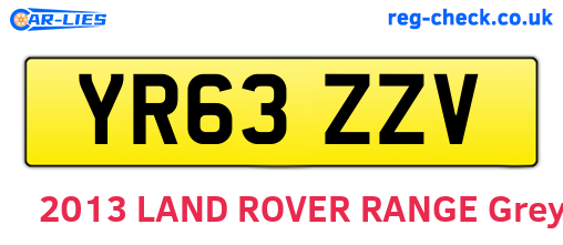 YR63ZZV are the vehicle registration plates.