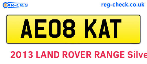 AE08KAT are the vehicle registration plates.