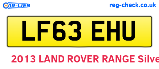 LF63EHU are the vehicle registration plates.
