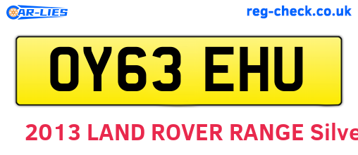OY63EHU are the vehicle registration plates.