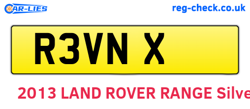 R3VNX are the vehicle registration plates.