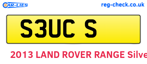 S3UCS are the vehicle registration plates.