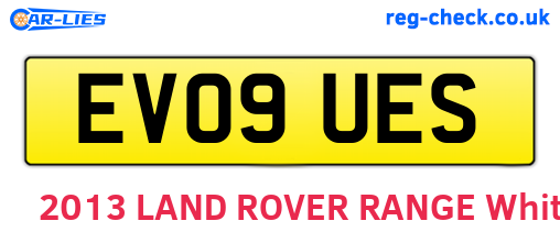 EV09UES are the vehicle registration plates.