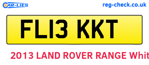 FL13KKT are the vehicle registration plates.