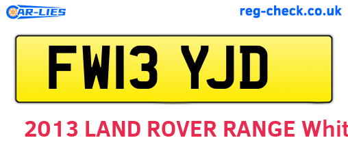 FW13YJD are the vehicle registration plates.