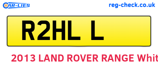 R2HLL are the vehicle registration plates.