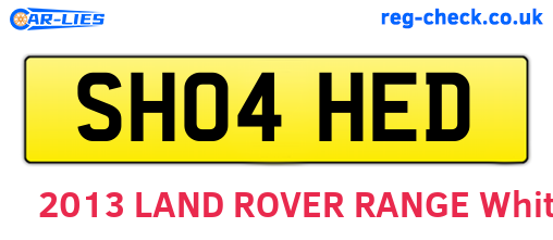 SH04HED are the vehicle registration plates.