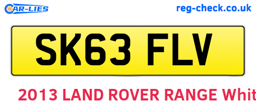 SK63FLV are the vehicle registration plates.