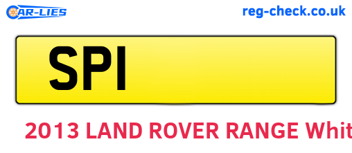 SP1 are the vehicle registration plates.