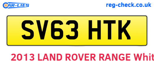 SV63HTK are the vehicle registration plates.