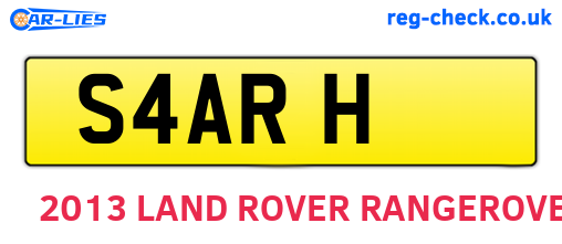 S4ARH are the vehicle registration plates.