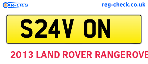 S24VON are the vehicle registration plates.