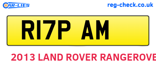 R17PAM are the vehicle registration plates.