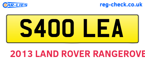 S400LEA are the vehicle registration plates.